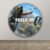 Capa Para Painel Redondo Tema Free Fire Jogo Fps Battle Royale Decoração Elegante Malha Sublimada