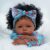 Brastoy Bebê Reborn Boneca100% Silicone Menina Negra Original 55cm