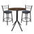 Conjunto 2 Banqueta + Mesa Bistrô Imbuia Baixa Modelo Confortavel Imperial Reforçadas Sacadas