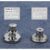 Kit 4/8/10 Botões de calça jeans sem costura com chave de fenda extensor de cintura 17mm