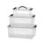Conjunto 3 Container Tampa Com Trava e Alça – 7,3 L / 12,4 L / 20 L Maleta Ferramentas