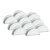 Kit 20 Porta Guardanapo Meia Lua Branco De Mesa Mdf
