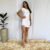 Vestido Curto Tubinho Ombro a Ombro com Fenda Frontal , vivi rangel