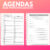 Agenda 2025 Personalizada Um Dia Por Página, 15x21cm A5 e Molas em Metal