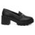 Mocassim Feminino Tratorado Oxford Salto Médio Detalhe Em Metal
