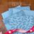 Kit 5Tricolines Collor Azul 25cm X 70cm 100% Algodão -para Panos de Prato, Fraldas e Patchwork