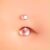 Piercing de Umbigo Transparente Silicone Flexíveis 1 Unidade
