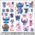 Mega kit 32 adesivos stitch para agenda caderno notebook, garrafas, bicicleta e etc