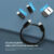 Kit Conjunto De Adaptador De Cabo De Carregamento Múltiplo 6 Em 1 Usb C Para Usb De Celular Suporte