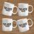 Kit com 3 a10 canecas/xicaras de porcelana personalizada com arte, foto ou frase