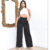 Calça Pantalona Feminina, Com Cinto Forrado Em Tecido Alfaiataria Cintura Alta (P M G GG).