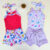 Kit Body de Alcinha Shortinho e Tiara de Bebê Menina 100% Algodão