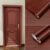 KIT Papel de parede impermeável com grão de madeira vermelha 5M