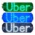 painel letreiro luminoso Led P/ carro motorista de app full hd Entrada Usb 1,5 metros vidro cores aleatorias