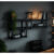 Prateleira Industrial Estante de Parede 120cm +50cm Nicho Mdf