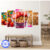 Quadro Decorativo 5 Peças Açaí Açaiteria Gelado Parede MDF
