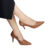 Scarpin Feminino Caramelo Bico Fino Salto Baixo Confortável