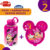 Kit Pote Marmita Rosto Minnie Rosa e Garrafa Com Alça 120ML Garrafinha Lancheira Plasútil