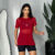 Blusa de tule academia fitness feminina.