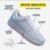 Tenis Masculino Feminino Esportivo Casual todo Branco Forse Treino Confortavel Com Simbolo Promoçao