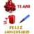 Kit Decoração – 16 Balões Coração + Te Amo + Frase Feliz Aniversario + Fitilho + Bomba