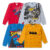 Kit Sortido 4 Peças Camisetas Infantil Manga Longa Estampada Masculino Menino Juvenil 4 ao 12