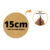 100 Bolacha de mdf Redonda Aplique Circular 15cm MDF 3MM
