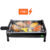 Churrasqueira Elétrica Portátil Gourmet Grande Com Pés Alumínio 110v Anti Fumaça 1600w 40cm Grill