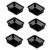 Kit 6 Cestos Coloridos 16x12x6 Cm P/ Organização Gaveta Multiuso