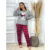 Pijama Feminino Inverno Estampado Promoção Malha Adulto Manga Comprida Roupa de Dormir