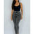 Calça Jeans Feminina Cinza Grafite Modeladora Cós Alto Com Lycra Skinny Premium Empina Bumbum