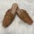 Mule Feminino Sandália Casual Bico Quadrado Confort Corrente Spikes HotFix Preto Off White Cappucino