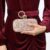 Bolsa Clutch Feminina com Brilho e Pedrarias para Casamento e Festas Dazzy Y1108 Alça Transversal Removível