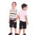 Bermuda jeans preta com lycra infantil e juvenil, todas ajustáveis idade do 2 ao 16 anos!