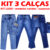 Kit 3 Calças Jeans Meninos Masculino Infantil Crianças Atacado de Roupas Infantis Revenda