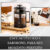 Cafeteira Prensa Francesa 600/300ml Cremeira Amante Café Chá Artesanal Leite Cremoso Chef Cozinha