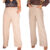 Calça Plus Size Feminina Pantalona Cintura Alta Com Bolso Cinto Encapado Linho Social G1