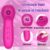 Vibrador Estimulador Sugador de Clitóris e Mamilo Recarregável 10 frequências