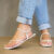 Sandália Feminina Rasteira Tiras Ajustável Confortável Ajuste Lateral Flat (REF 3073)