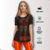 Blusa Feminina de Tule Academia Longa Moda Fitness Verão Trasparente