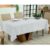 Toalha de Mesa Retangular 6 Lugares Oxford 2,20m x 1,40m Acabamento Lateral – Branca