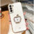 Capinha Capa Para Telefone Samsung Galaxy S23Ultra S23 S22 S21 S20fe S21fe Plus Ultra Luxo Porta-Anéis 3D