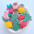 Conjunto de 10 peças de Resina Desenho animado de Frutas Diy de fundo plano para telefone celular Patch Flat Pendant Acessórios para cabelo infantil