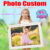 【MA Personalização de fotos】 Personalize qualquer foto DIY 5D pintura de diamante personalizada ponto de cruz de cristal de diamante completo, conjunto de ferramentas de 11 peças grátis