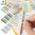 Notas adesivas muito finas para estudantes de leitura marcadores de destaques retro notas transparentes sticks ins combo PET índice sticks