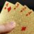 Baralho Dolar Dourado Ouro Folheado A Prova D’agua Poker Truco Cartas Jogos Para Várias Ocasiões De Festa