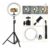 Ring Light Led Iluminador 26cm com Tripé 2.10m o mais Completo