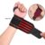 Par Protetor De Pulso Punho Munhequeira Vermelho Ortopédica Compressão Cross Esporte Musculação
