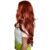 Peruca Orgânica Fibra Orgânica Premium Ondulada Ruiva Super Natural 60cm