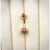 Piercing Umbigo Banhado a ouro 18k pedra branca e rosa